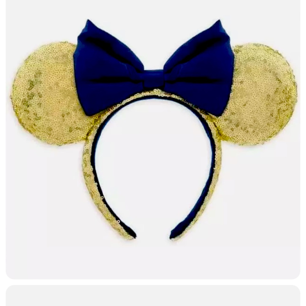 Disney Parks Headband Disney World 50th Anniv. Minnie Sequin Ear Headband NWT